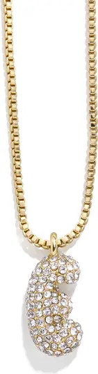 Mini Pavé Bubble Initial Necklace | Nordstrom