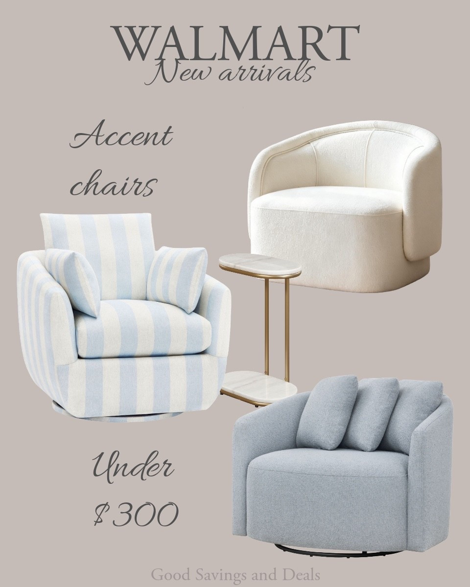 Walmart new home arrivals. Accent chairs. Swivel chairs. Living room furniture. Accent table.

#LTKHome