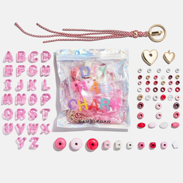 The Mini Custom Bead Kit - Pink/Heart | BaubleBar