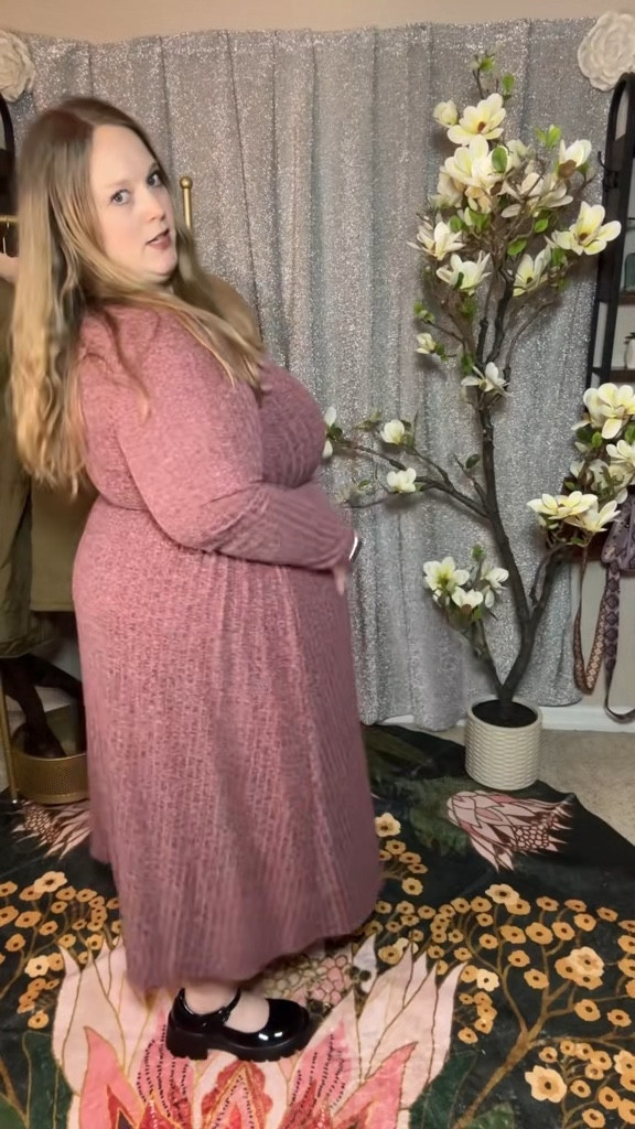 Sometimes all you need is that comfy dress moment, and this one is soft, flattering, and makes getting dressed feel so easy. Effortless, pretty, and actually really comfortable — such a good everyday dress.

rib knit dress, comfy midi dress, long sleeve knit dress, plus size fall dress, everyday flattering dress

#LTKSeasonal #LTKMidsize #LTKPlusSize