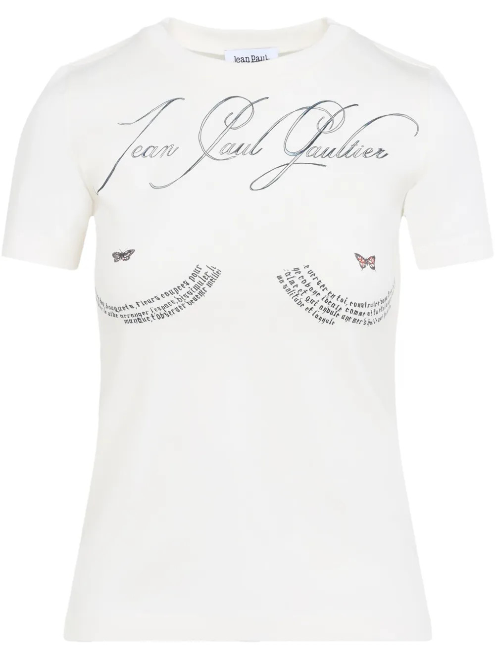 Jean Paul Gaultier graphic-print T-shirt | White | FARFETCH | Farfetch Global