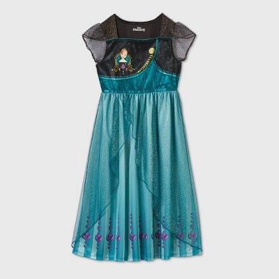 Girls' Anna Epilogue Dress Up Nightgown - Black | Target