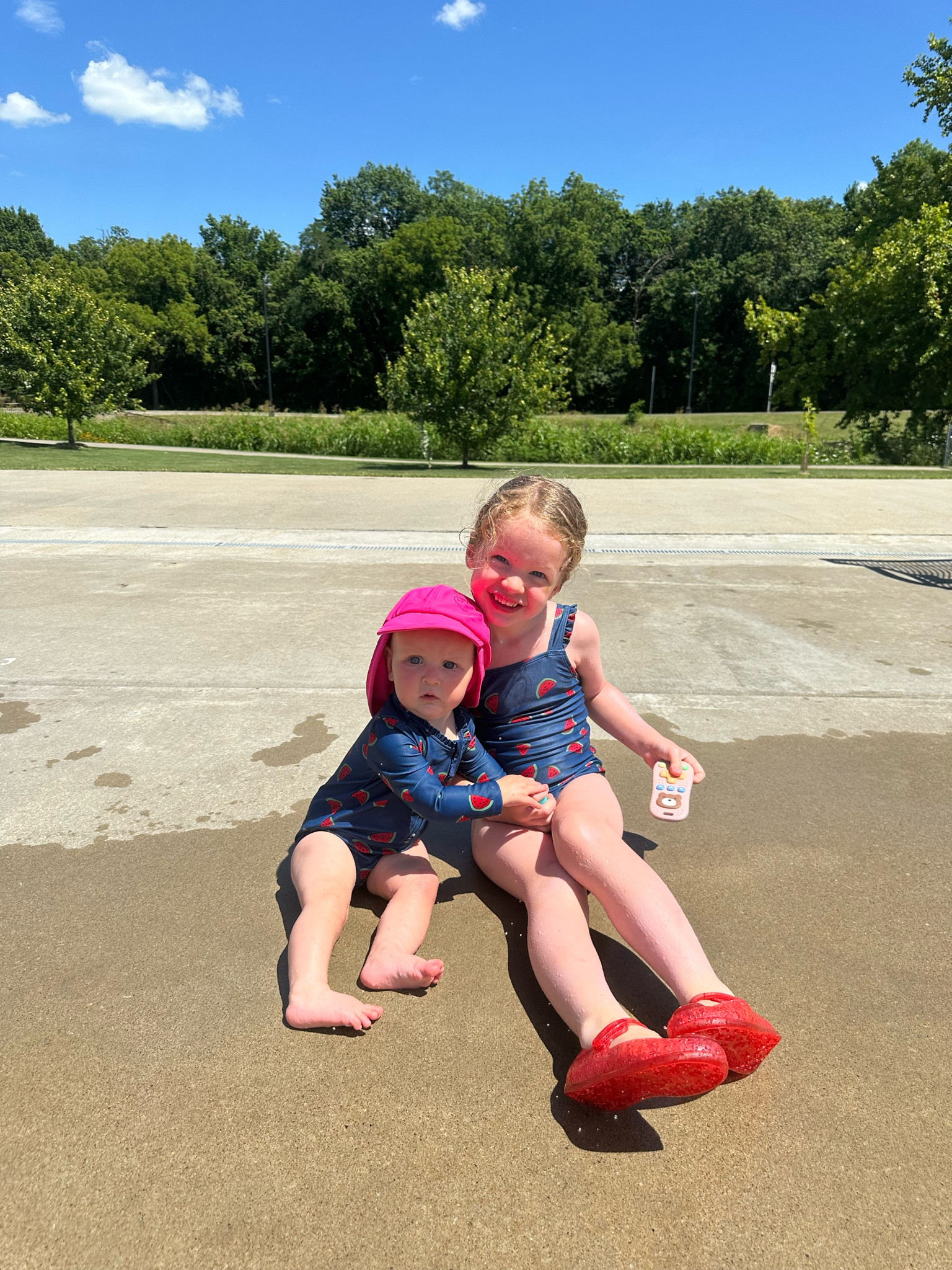 THE CUTEST watermelon swimsuits for the girls. Fernie girl is in a 5T and Nellie is in 9mos. 

#LTKfindsunder50 #LTKkids #LTKswim