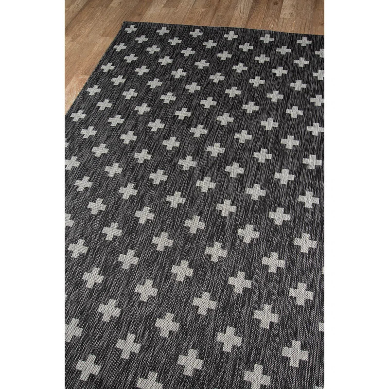 Umbria Charcoal Indoor/Outdoor Area Rug | Wayfair North America