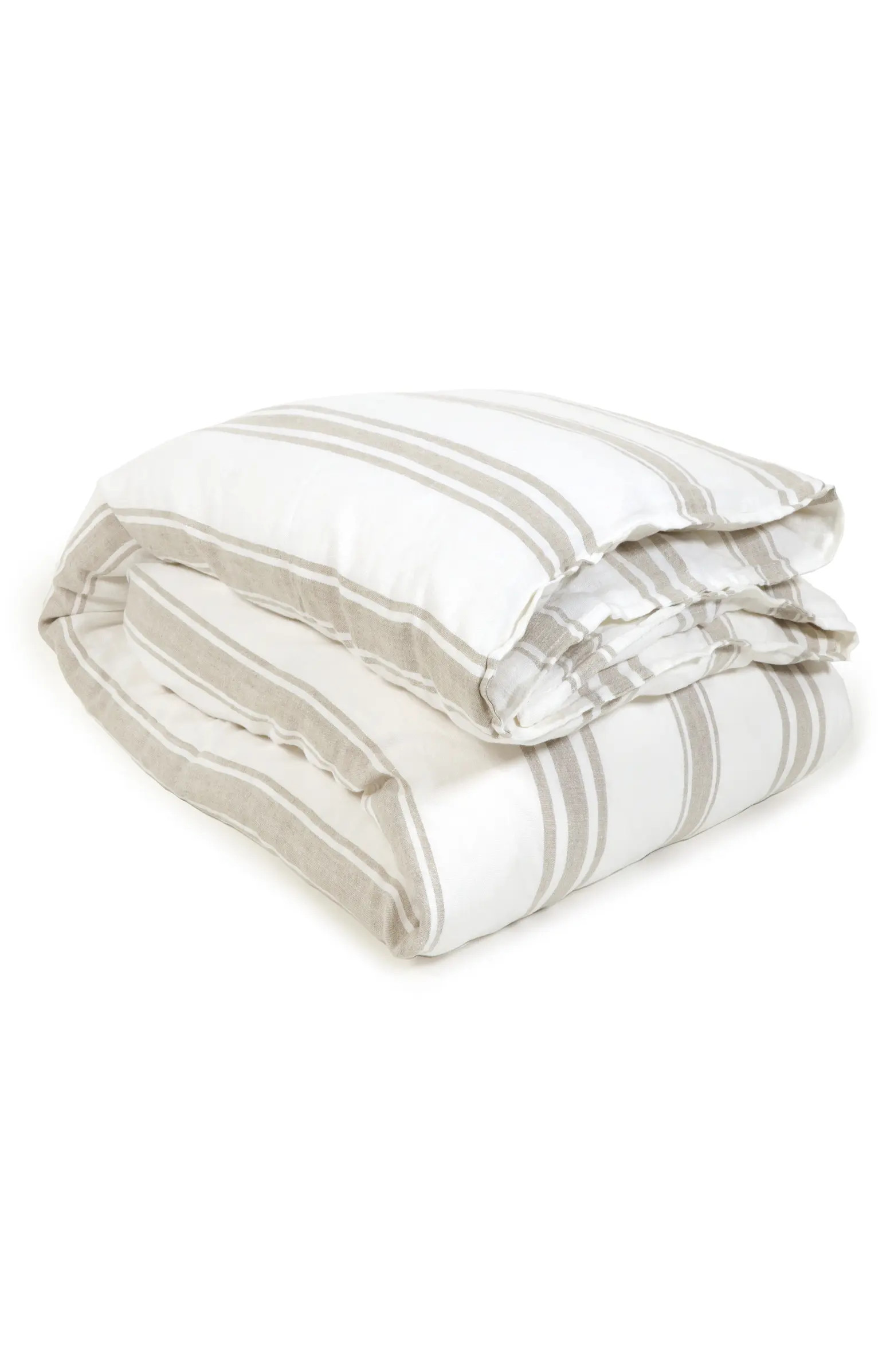Pom Pom at Home Jackson Stripe Linen Duvet Cover | Nordstrom | Nordstrom