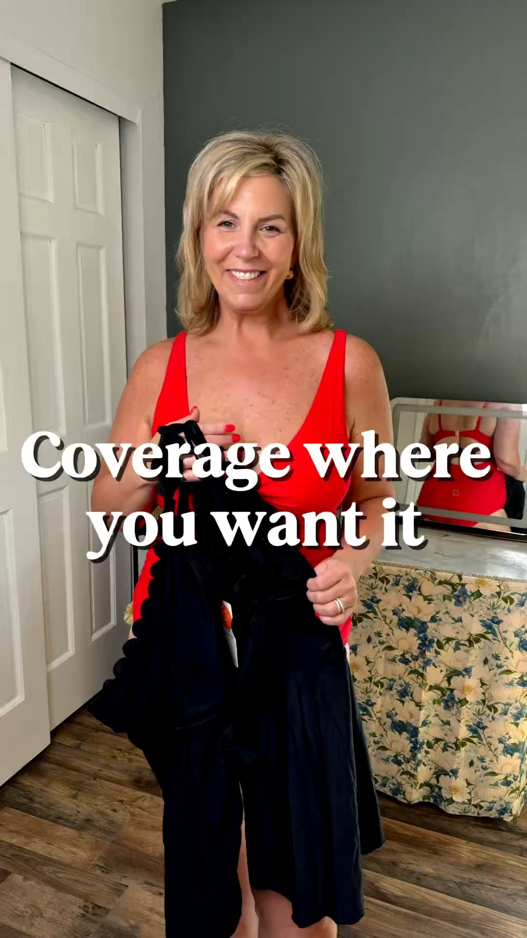 I’m wearing a large in each

#LTKOver40 #LTKMidsize #LTKSwim