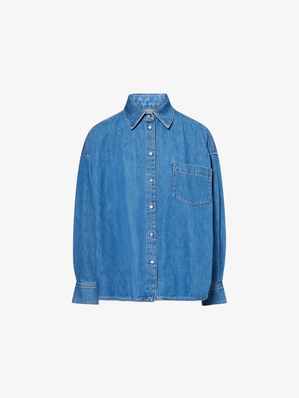 Relaxed Washed Denim Shirt | Selfridges