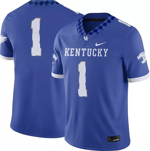 Nike Men's Kentucky Wildcats #1 Blue Dri-FIT Home Game Football Jersey | Dick's Sporting Goods