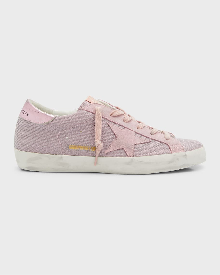 Golden Goose Superstar Leather Net Low-Top Sneakers | Neiman Marcus