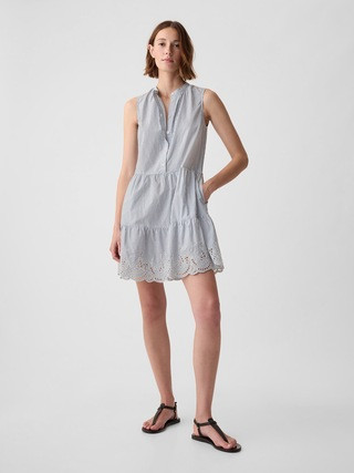 Eyelet Mini Shirtdress | Gap (US)