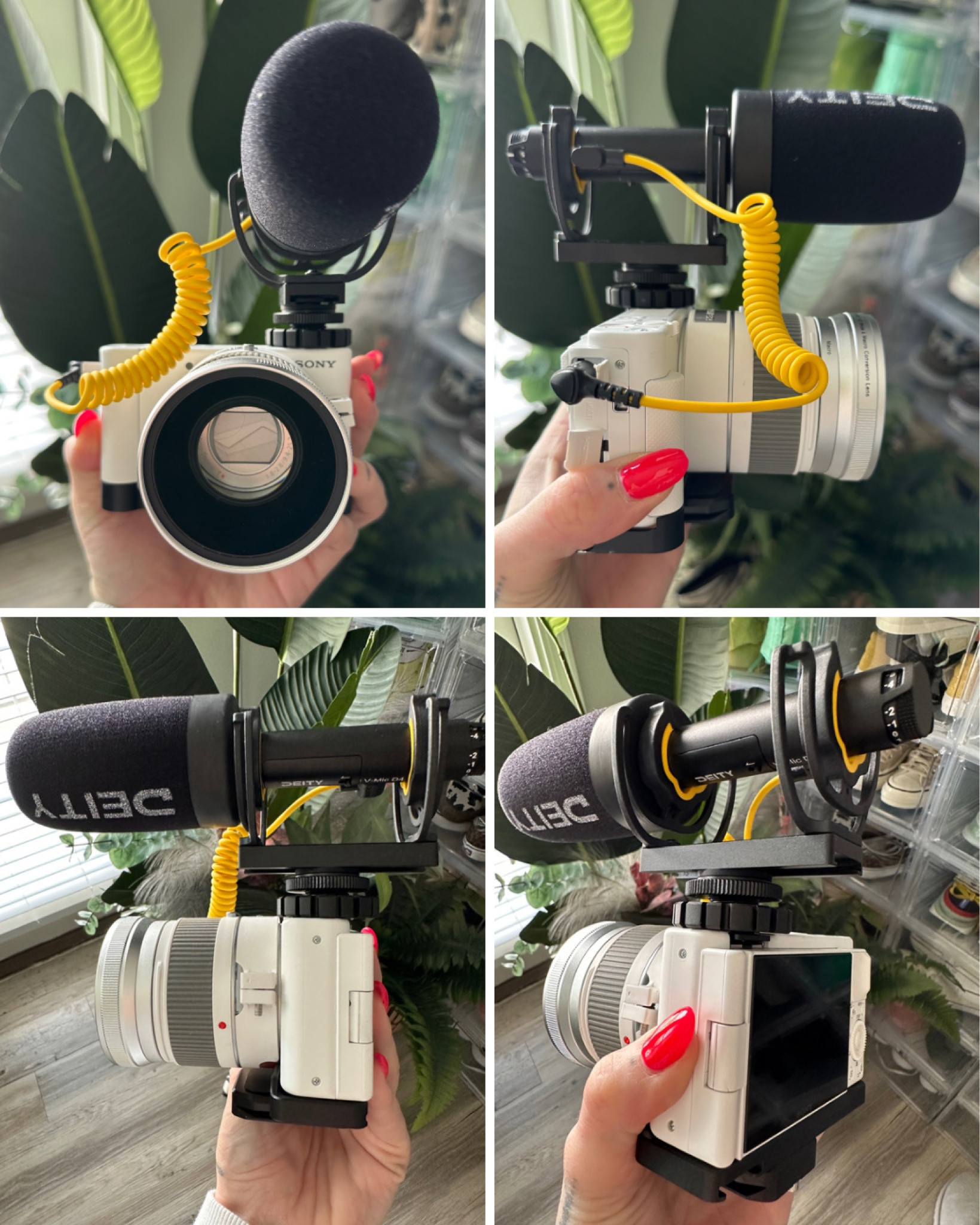 Current #Vlogging Set-Up 📸🎞️🤎

📸: #SonyZV1
🔭: #Neewer 18mm Wide Angle & 10x Macro Lens
🎤: #Deity V-Mic D4 Shotgun Mic
🗜️: Tosicam (#Amazon) ZV1 Camera Base Mount for vertical + horizontal photo/videography.

*As an Amazon Associate I earn from qualifying purchases.*

#LTKbeauty #LTKFind #LTKtravel