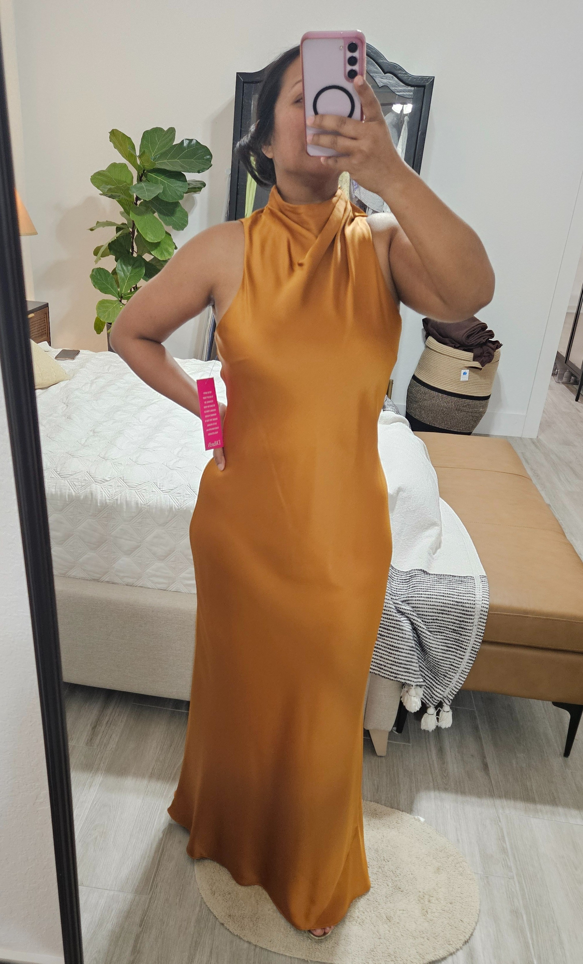 This style sold out but similar dress in same golden color linked.

#LTKootd #LTKPetite #LTKMidsize