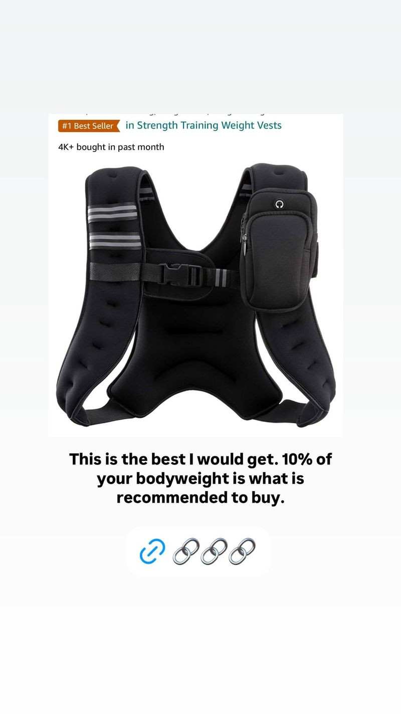 Weighted vest that won’t break the bank

#LTKActive #LTKFitness #LTKGiftGuide