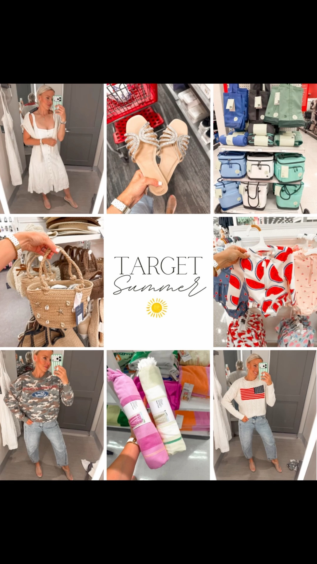 @Target #ad what I’m crushing on at target right now! 😍☀️ everything I’m wearing is TTS - wearing a small. Sandals fit tts too! Get summer ready with one stop!

#LTKdayinmylife #LTKmomlife #LTKootd
