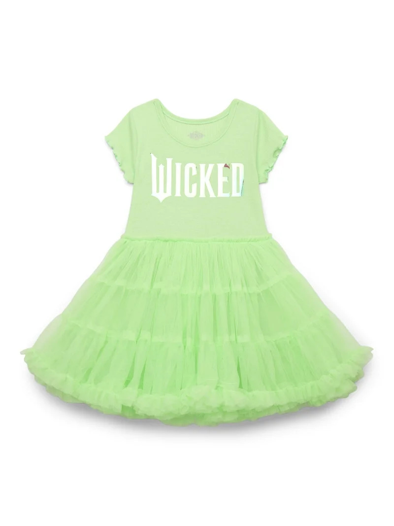 Wicked Toddler Girl Tiered Tutu Dress, Sizes 12M-5T - Walmart.com | Walmart (US)
