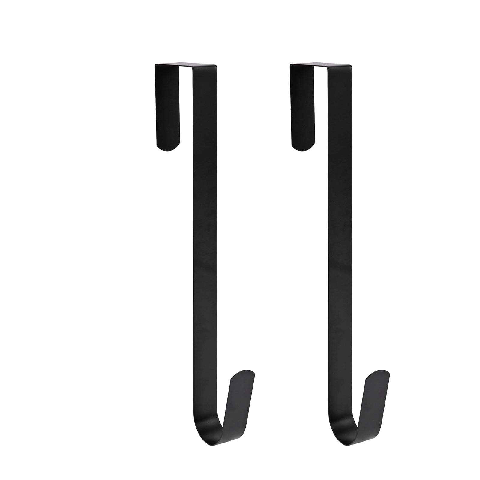 Sattiyrch 12" Wreath Hanger for Front Door,Steel Over The Door Hanger Hook,Wreath Door Hanger (Bl... | Amazon (US)