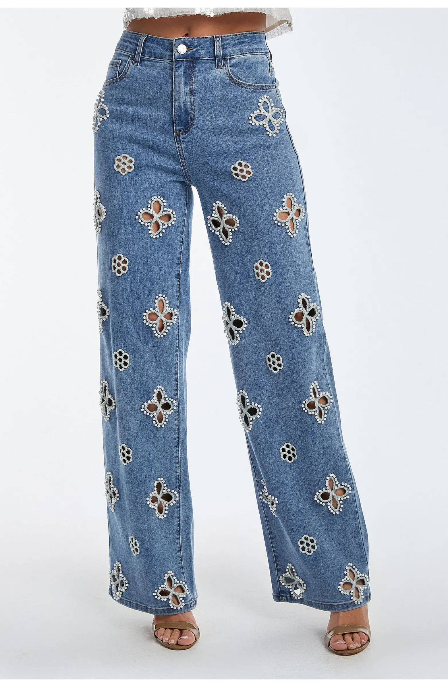 The Noli Shop Kaia Pearl High Rise Jean | Nordstrom | Nordstrom