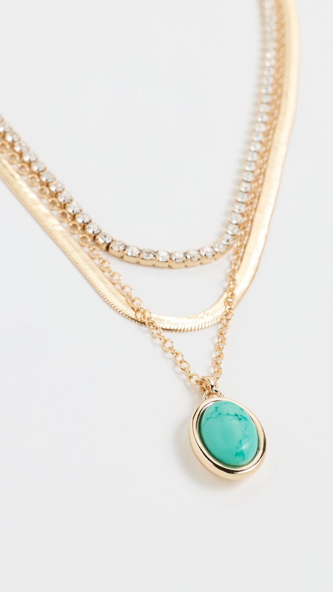 Crystal Halo Layered Necklace | Shopbop