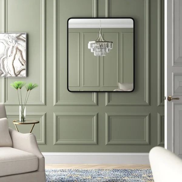 Alessandra Soft Corner Metal Accent Mirror | Wayfair North America