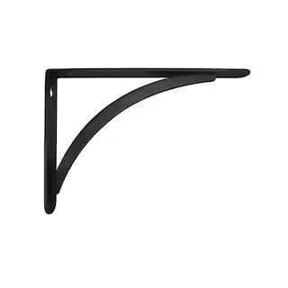 StyleWell 6.5 in. x 9 in. Black Cove Arch Decorative Shelf Bracket 27791PKLHD | The Home Depot