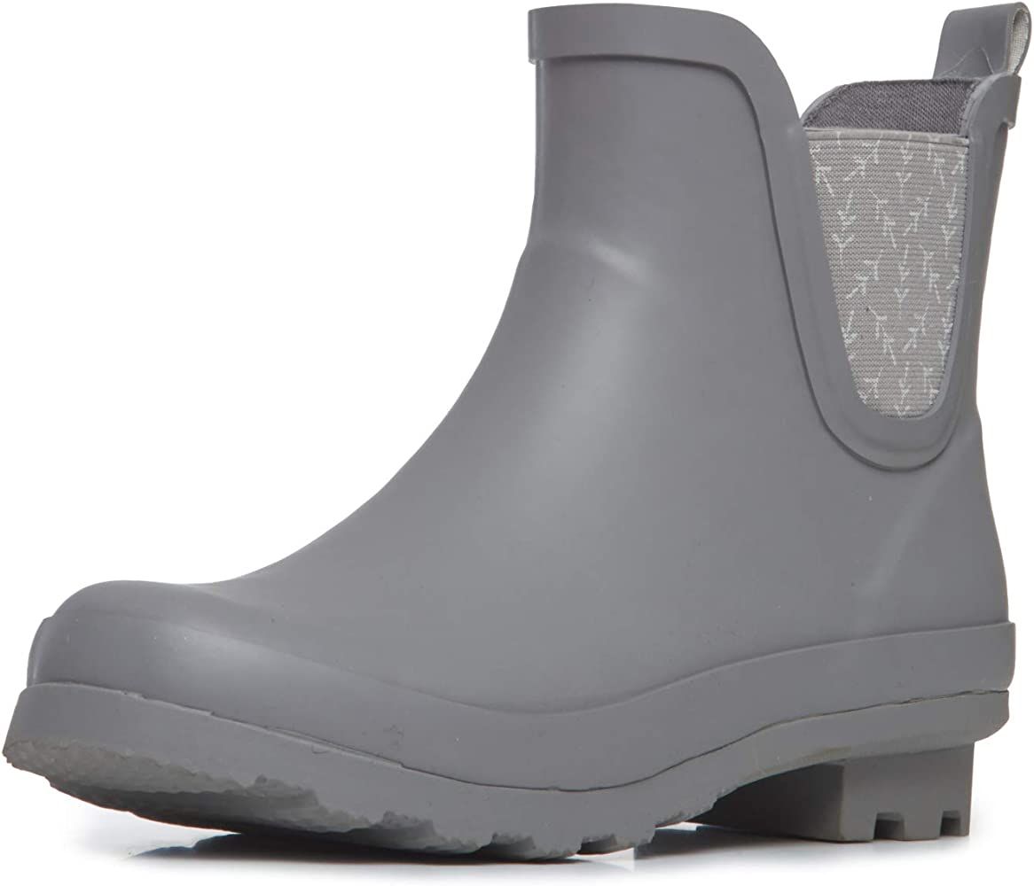 Laura Ashley Ladies Mid Cut Ankle Height Rubber Rain Boots, Lightweight Waterproof Booties for Wo... | Amazon (US)