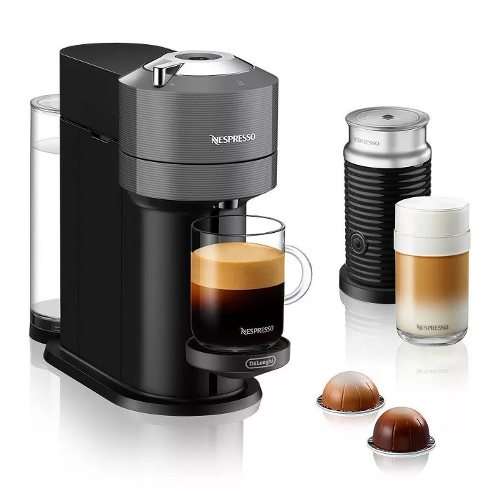Nespresso Vertuo Next Espresso and Coffee Machine Bundle by De’Longhi - Gray | Target
