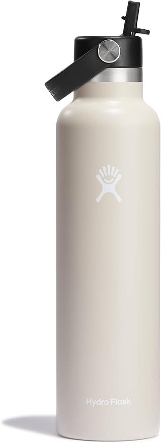 Hydro Flask 24 Oz Stainless Steel Standard Mouth Water Bottle with Flex Straw Cap and Double-Wall... | Amazon (US)