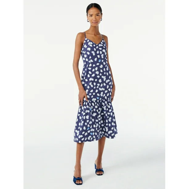 Scoop Women's Espadrille Sandals with Ribbon Ankle Tie - Walmart.com | Walmart (US)