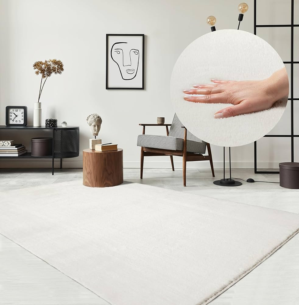 the carpet Relax kuscheliger Kurzflor Teppich, Anti-Rutsch Unterseite, Waschbar bis 30 Grad, Supe... | Amazon (DE)