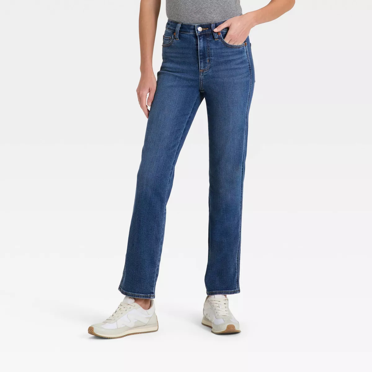 Women's High-Rise Straight Jeans - Universal Thread™ Medium Wash 4 | Target