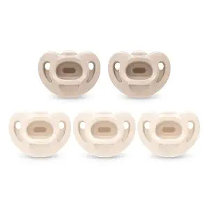 NUK 100% Silicone Comfy Orthodontic Pacifiers, 0-6 Months, Neutral Fashion, Timeless Collection, ... | Amazon (US)