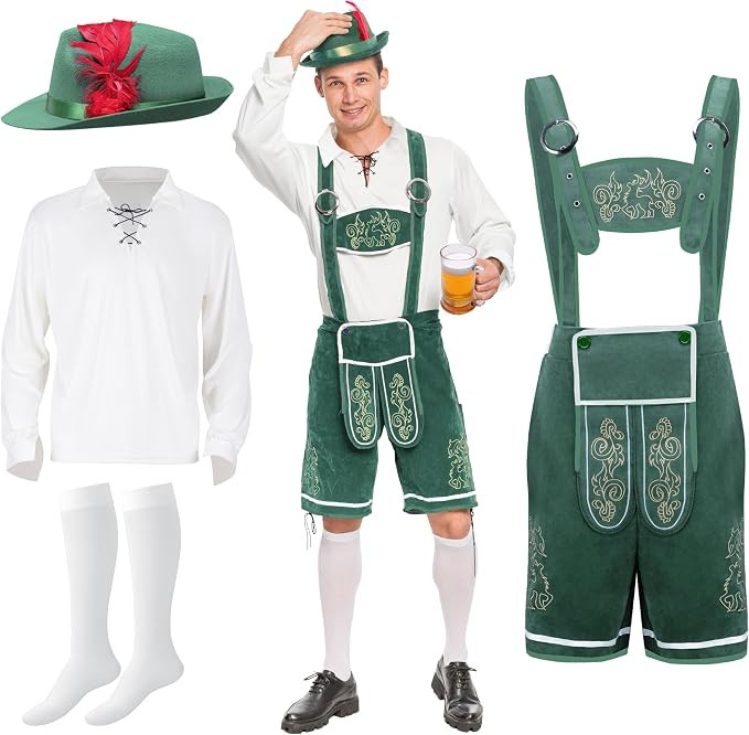 Spooktacular Creations Men’s German Bavarian Oktoberfest Costume Set, Beer Costume Hat for Adul... | Amazon (US)