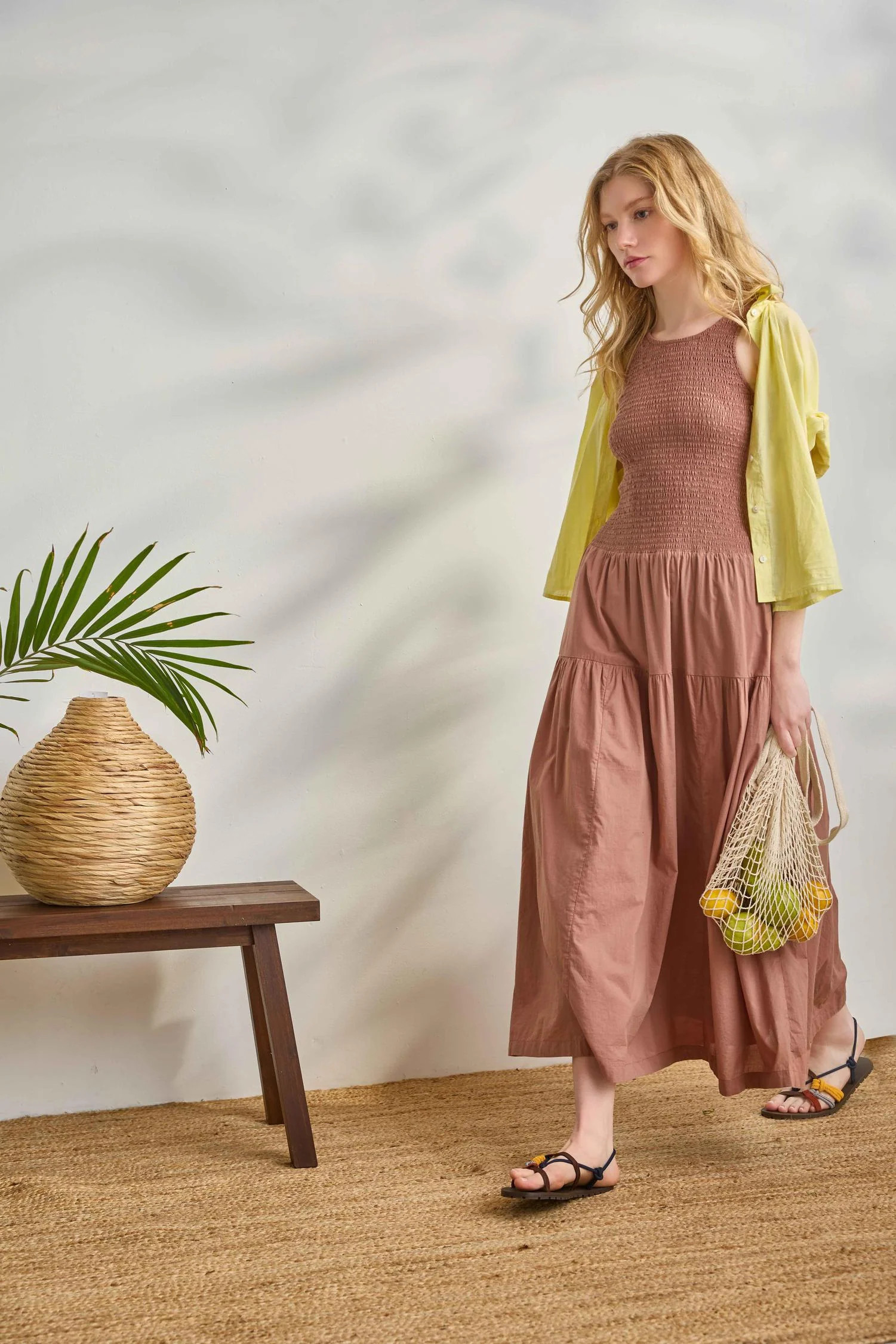Smocked Bodice Maxi Dress | Lilla P