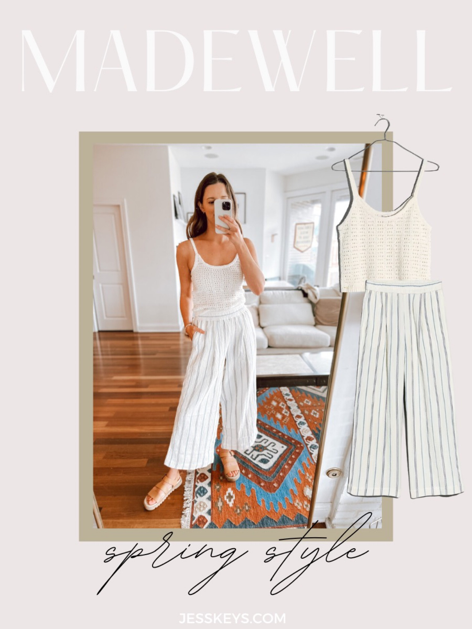 Madewell spring style I am loving 🤍

Linen pants, wide leg pants, crochet top, cream top, striped pants 

#LTKstyletip #LTKSeasonal