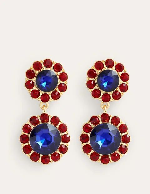 Embellished Flower Earrings | Boden (US)