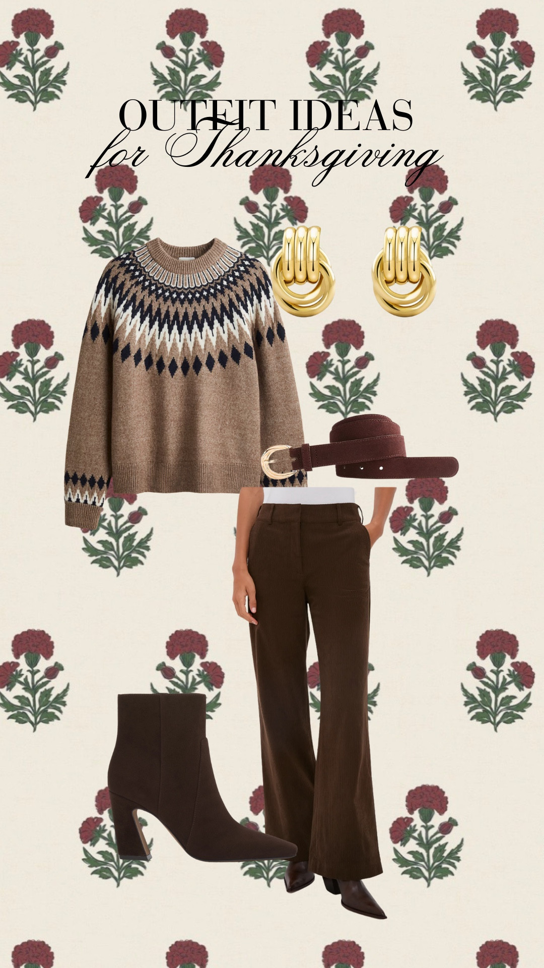 Fall outfit idea for Thanksgiving or family photos!