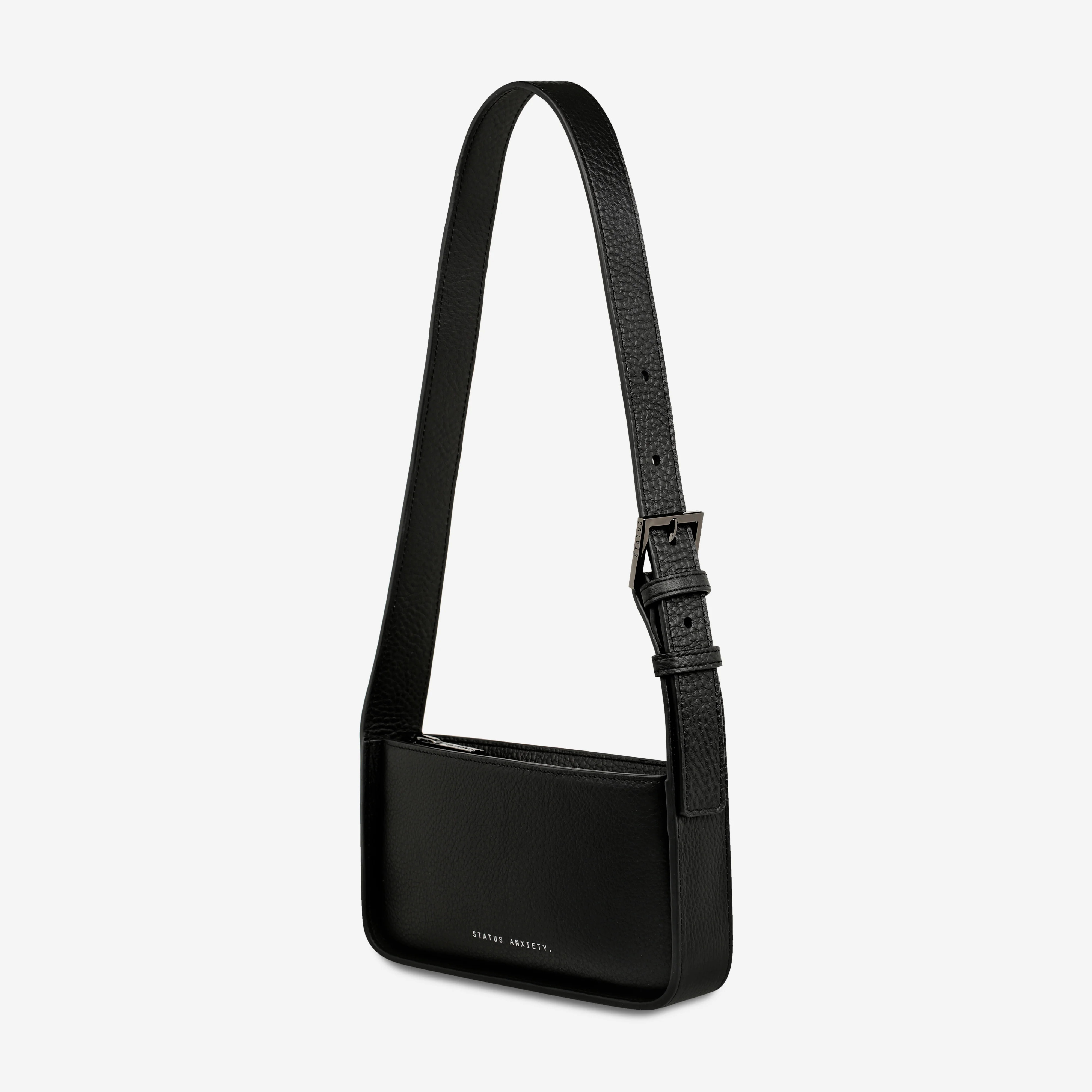 State of Mind Women’s Black Leather Bag | Status Anxiety® | Status Anxiety 