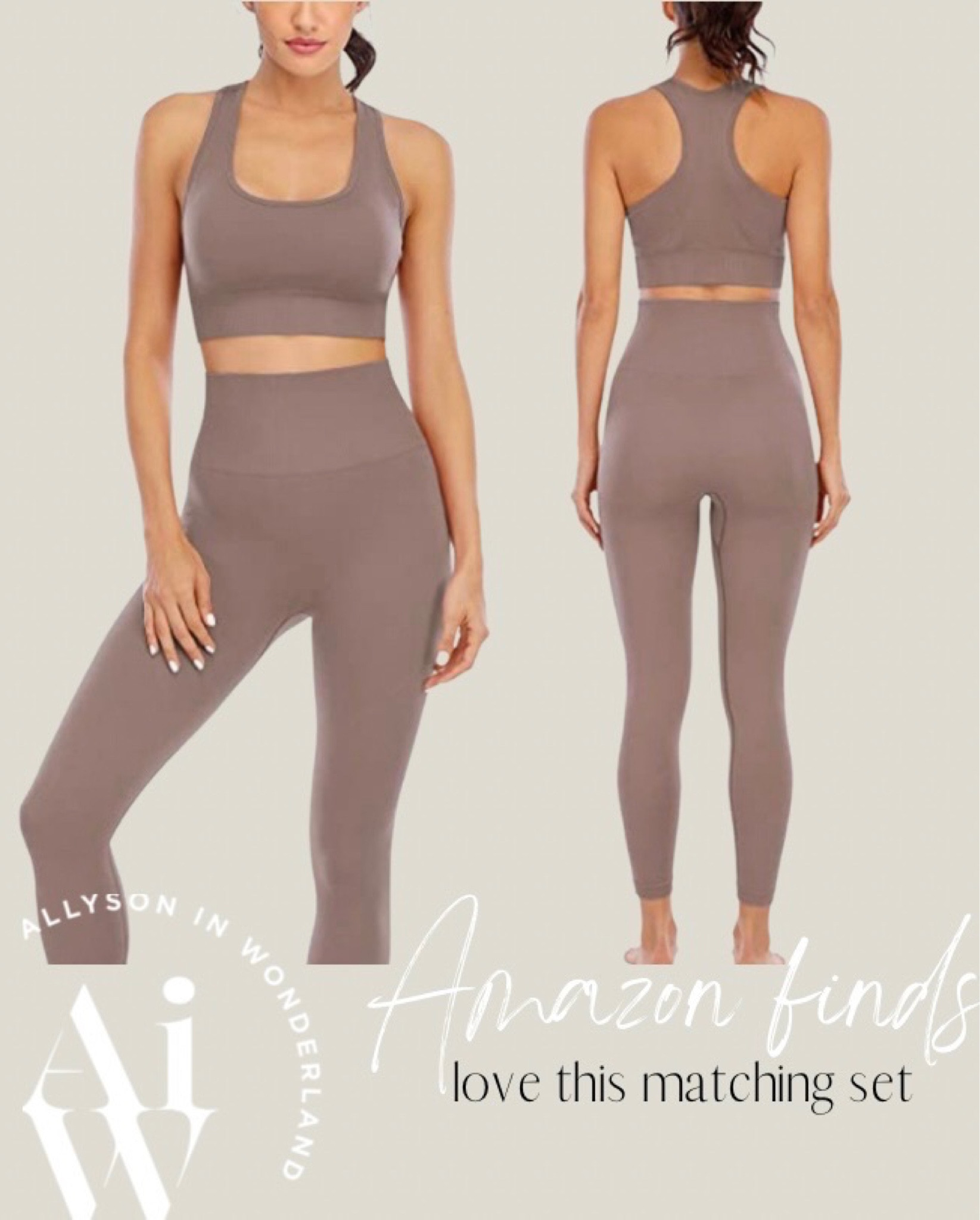 Workout Set
Workout Clothing
Fitness
Workout Sets for Women 2 Piece High Waisted Seamless
Leggings with Padded Sports Bra Sets Yoga Outfit Jogging
Gym Clothes #LTKfitness


#LTKunder50