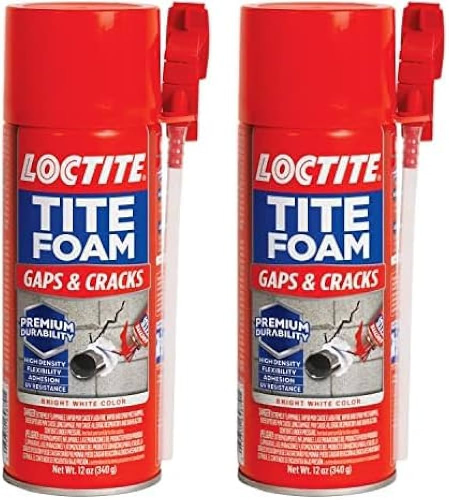 Loctite Tite Foam Gaps & Cracks Spray Foam Sealant, Polyurethane Expanding Foam Insulation - 12 f... | Amazon (US)