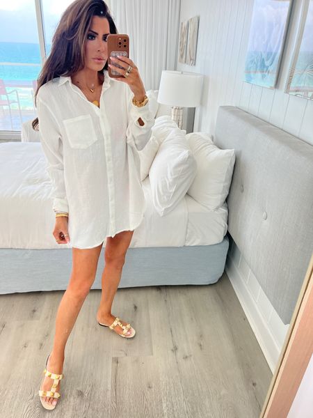 Wearing size small in cover-up. 
Vacation Outfits, resort wear, spring break outfits, white cover up, beach wear, Valentino slide sandals, emily Ann Gemma, red dress boutique try on haul

#LTKswim #LTKstyletip #LTKSeasonal
