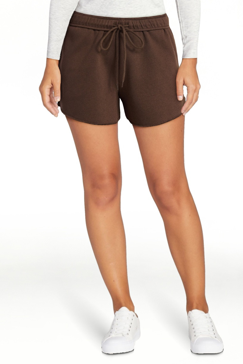No Boundaries Foldover Fleece Short, Women's | Walmart (US)