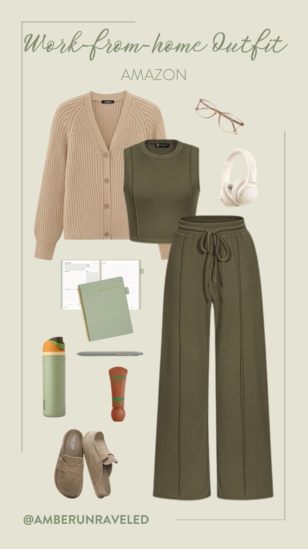 Who says you can't be comfy and cute while working from home? Pair this ribbed cardigan with the matching crop top and wide-leg sweatpants for a put-together but relaxed look.
#cozyoutfit #autumnlook #loungewear #casualstyle

#LTKU #LTKStyleTip #LTKSeasonal