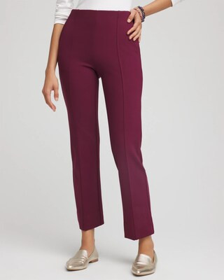 Women's Juliet Straight Ankle Pants in Deep Chianti | Chico's | Chico's