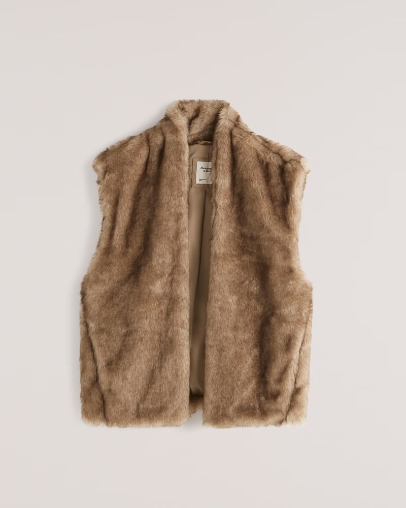Faux Fur Vest | Abercrombie & Fitch (US)