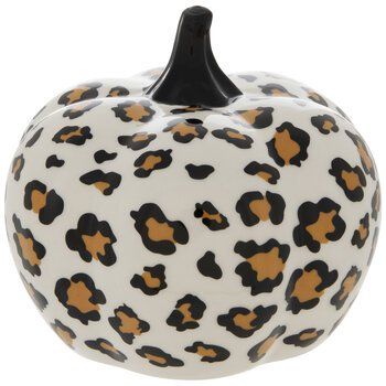 Leopard Print Pumpkin Home Autumn Fall Harvest Thanksgiving Decoration 6" Height - Walmart.com | Walmart (US)