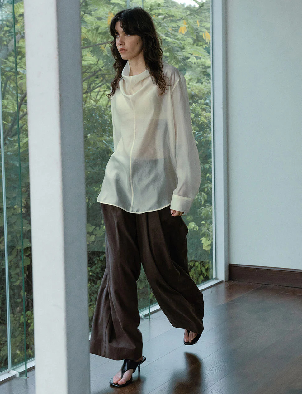 Sand Sheer Shirt-PREORDER | Pixie Market