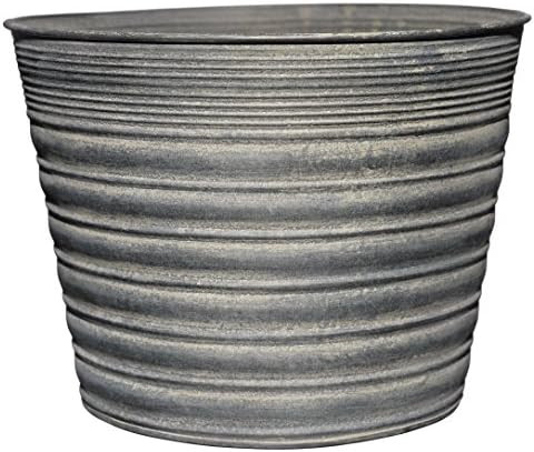 Amazon.com : Vintage Gray Tin Planter : Patio, Lawn & Garden | Amazon (US)