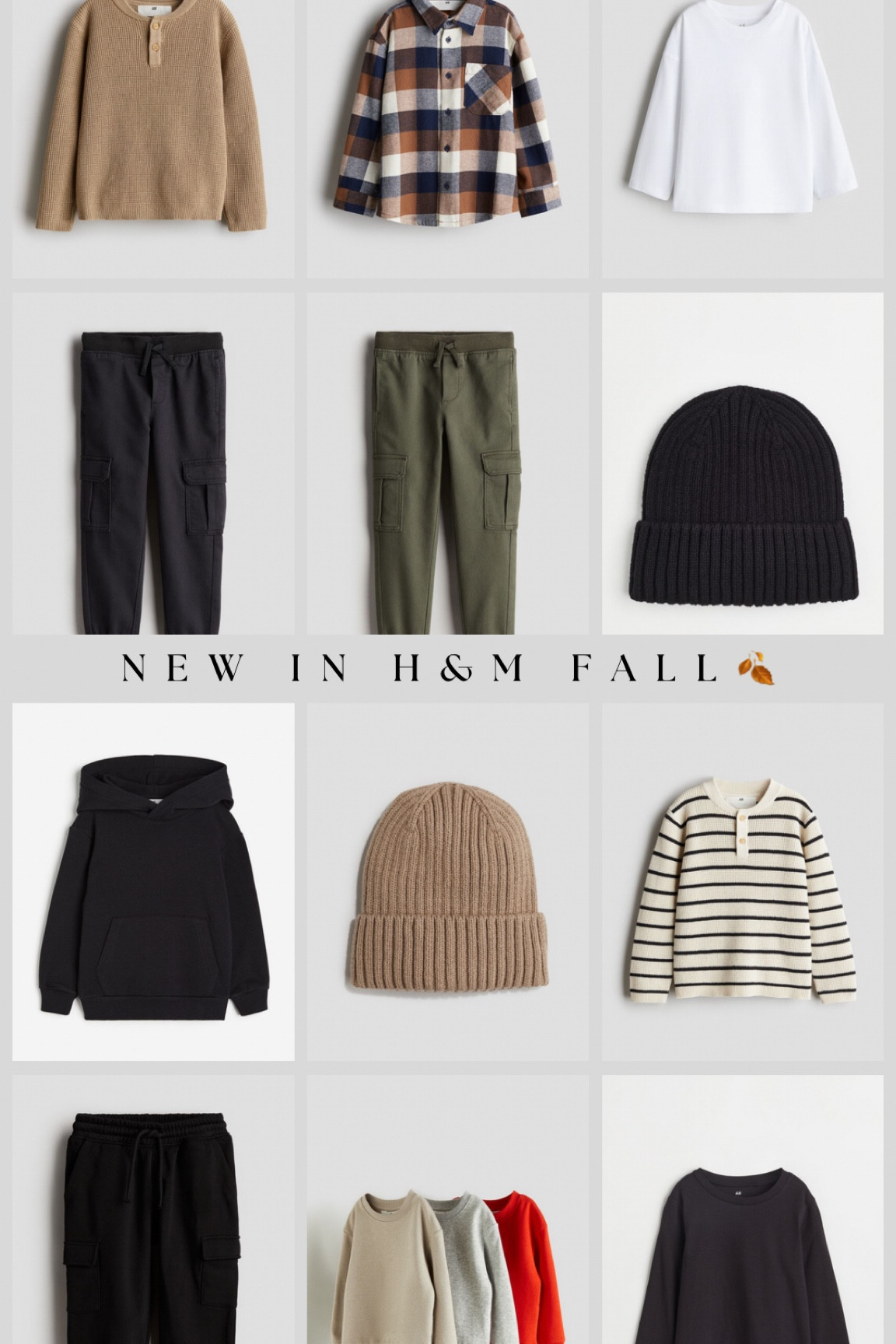 H&M Fall fashion for boys 🍂