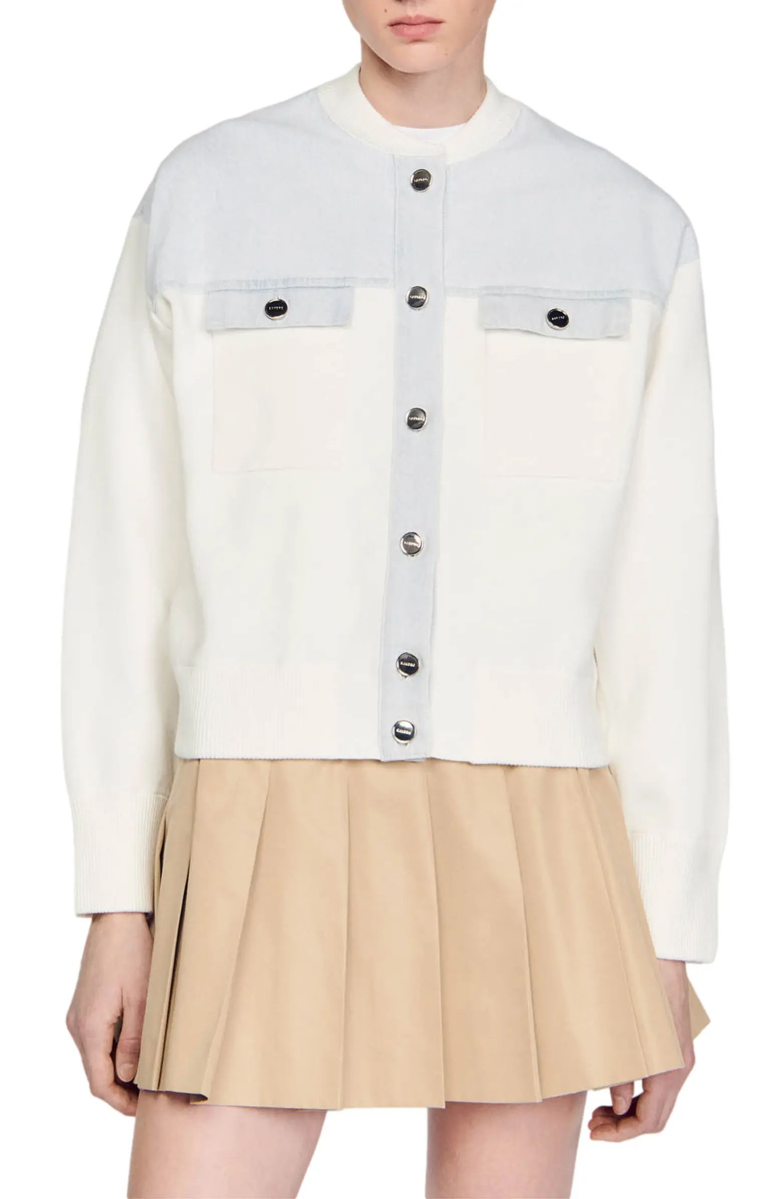 Tedy Mixed Media Jacket | Nordstrom