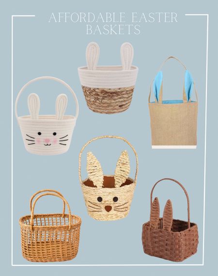 Affordable Easter  baskets bunny Easter baskets woven Easter baskets for toddlers amazon finds Walmart Easter

#LTKbaby #LTKSeasonal #LTKkids